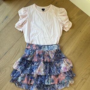 Womens Misa Los Angeles Malia ruffle tier Skirt set